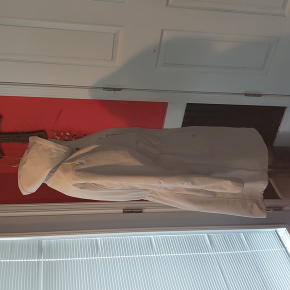 FF KENNETH COLE 2XL HOODED RAIN TRENCH COAT TAN WINDBREAKER - Picture 6 of 14